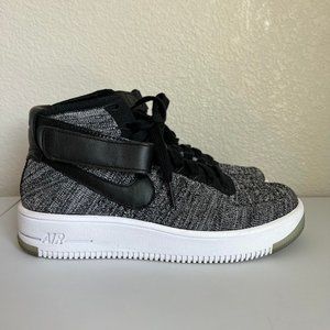 Nike Women Air Force 1 Flyknit Size 7.5 Oreo 2015 818018-001